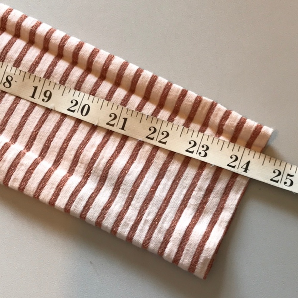 J. Crew Metallic Stripped “Artist T” Top Medium - Picture 5 of 8
